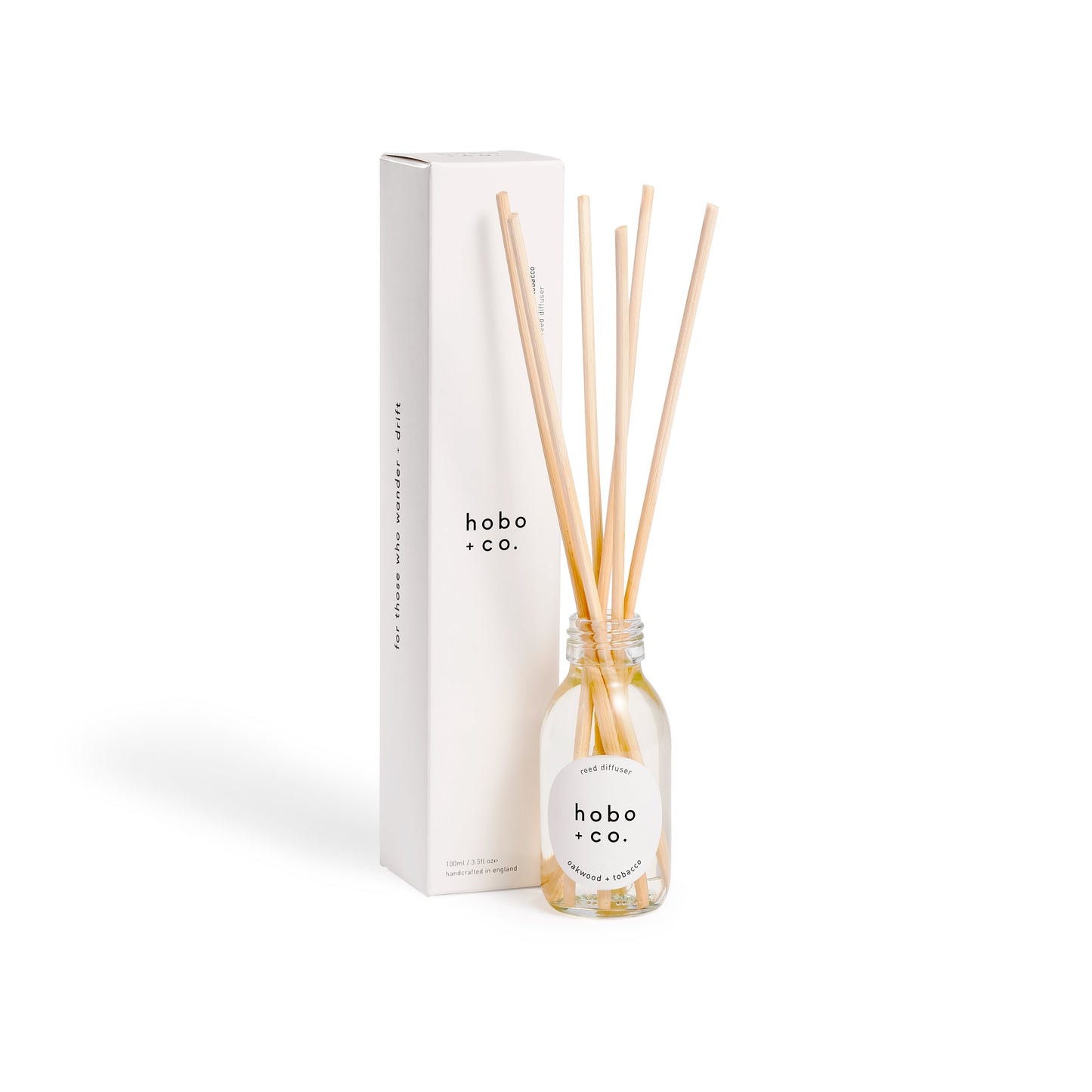 Oakwood and Tobacco Reed Diffuser hobo + co.