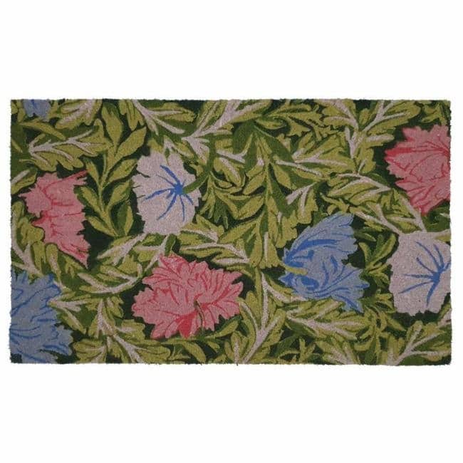 Printed Coir Doormats Floral 45X75 cm The Rugs