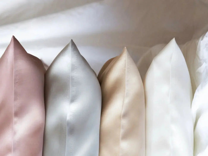 Selection of Liv Lindley Mulberry Silk Pillowcases in assorted colours 