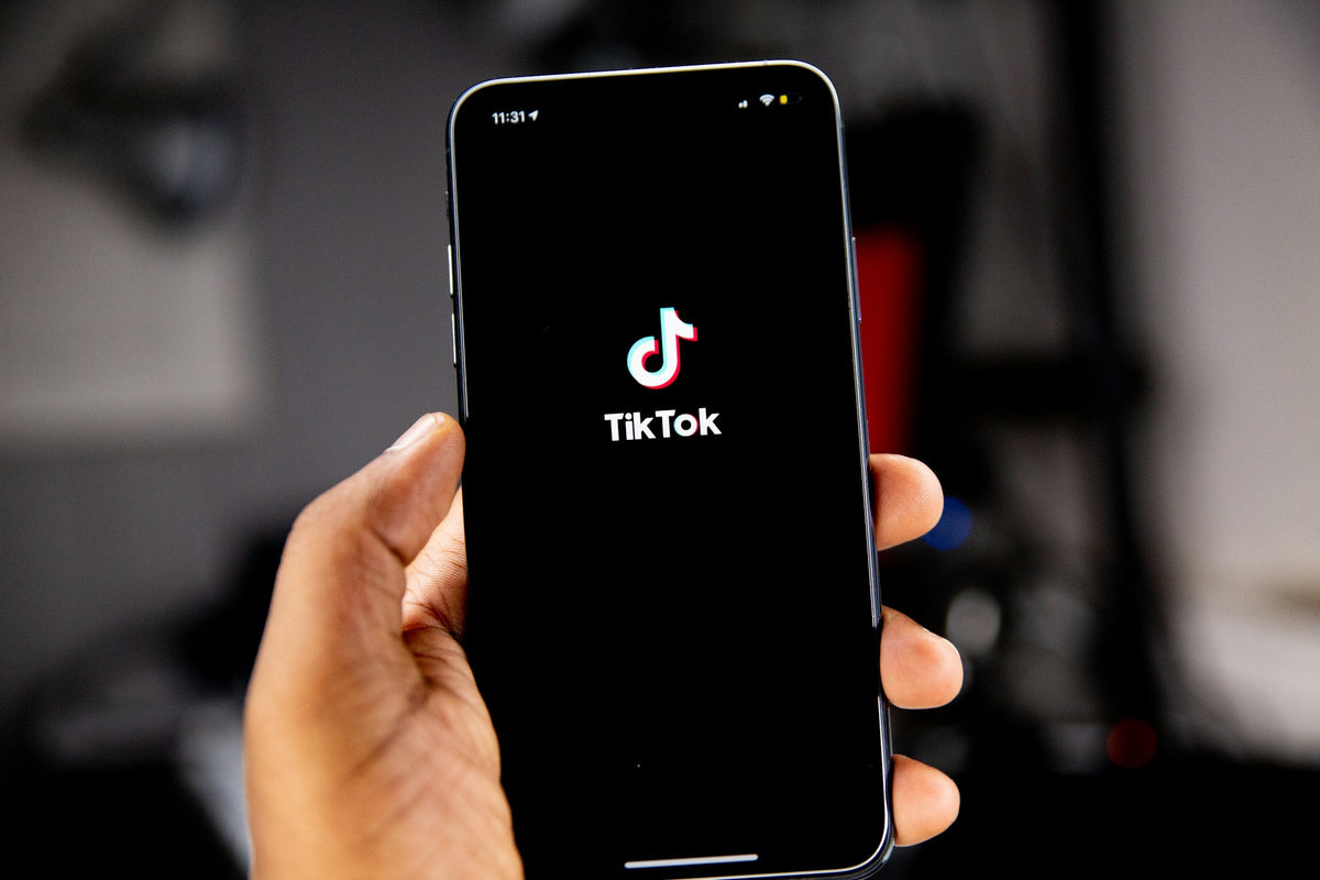 iPhone on the TikTok app