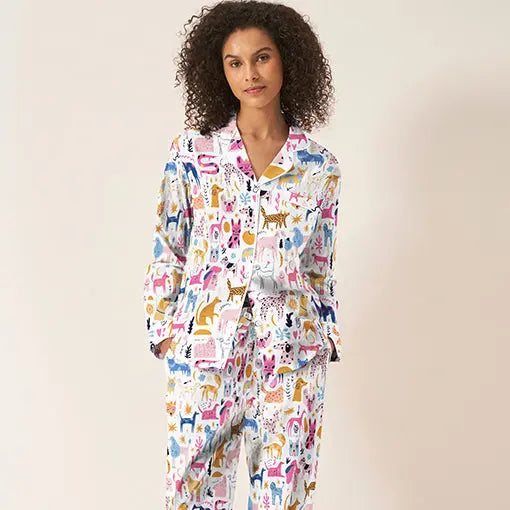 Dog-Print-Pyjamas-Nightwear Myza