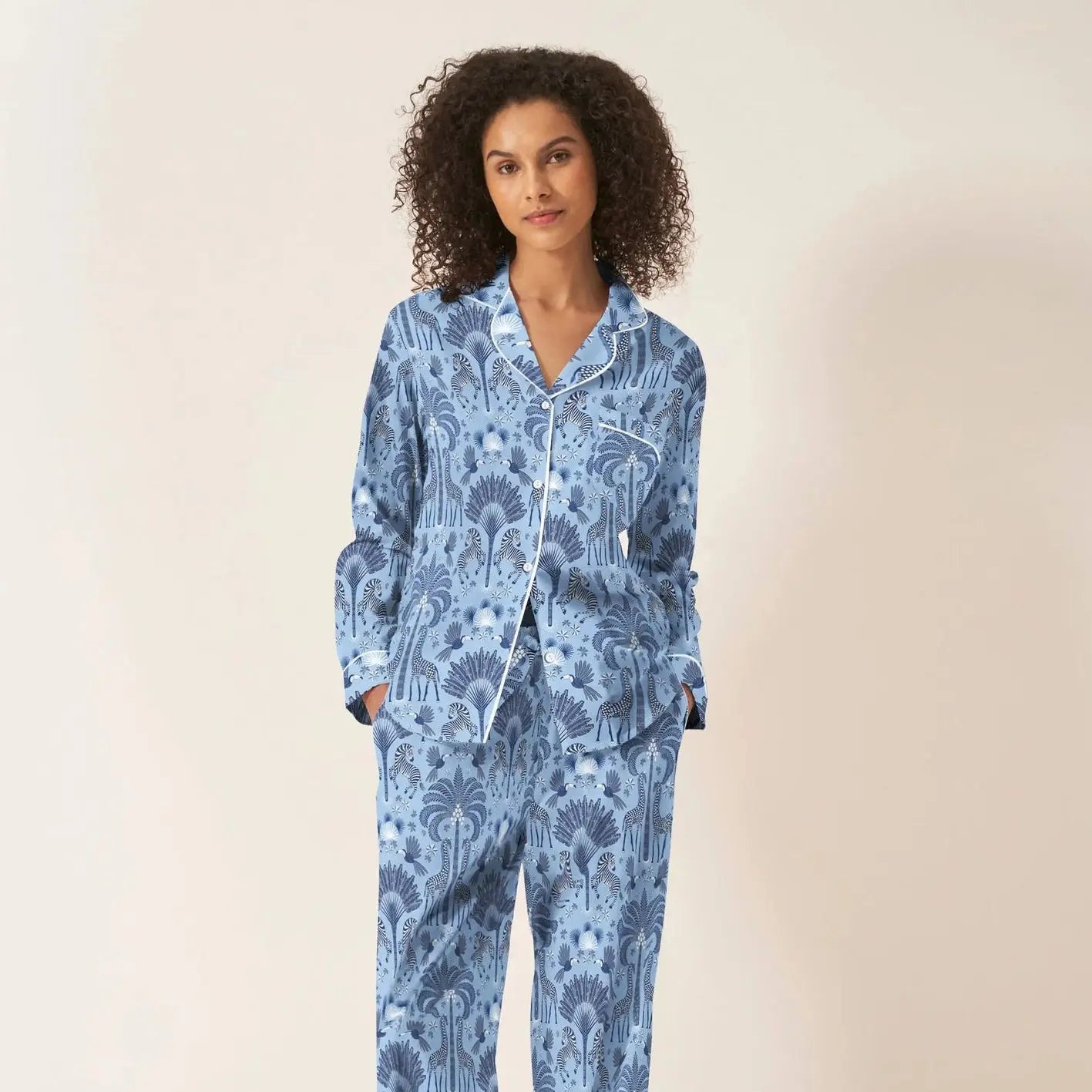 Women-s-Blue-Pyjamas Myza