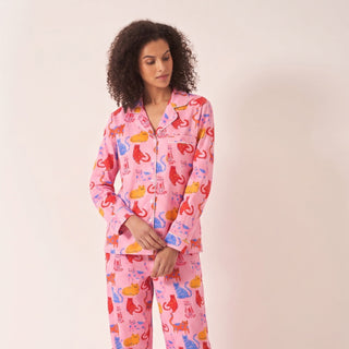Women-s-Cat-Pyjamas-Nightwear Myza