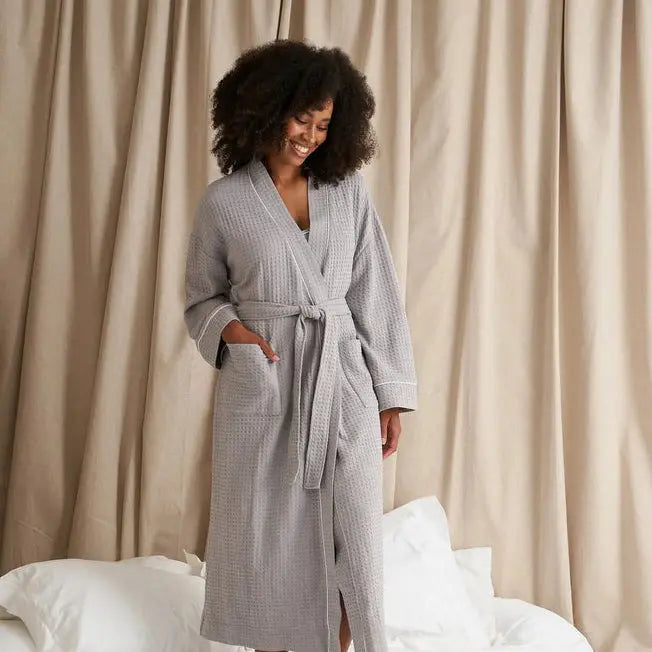 Women's Grey Dressing Gowns & Robes Myza
