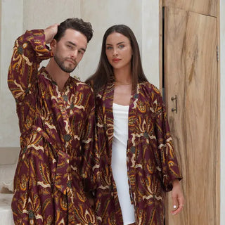 Women's Red Dressing Gowns & Robes Myza