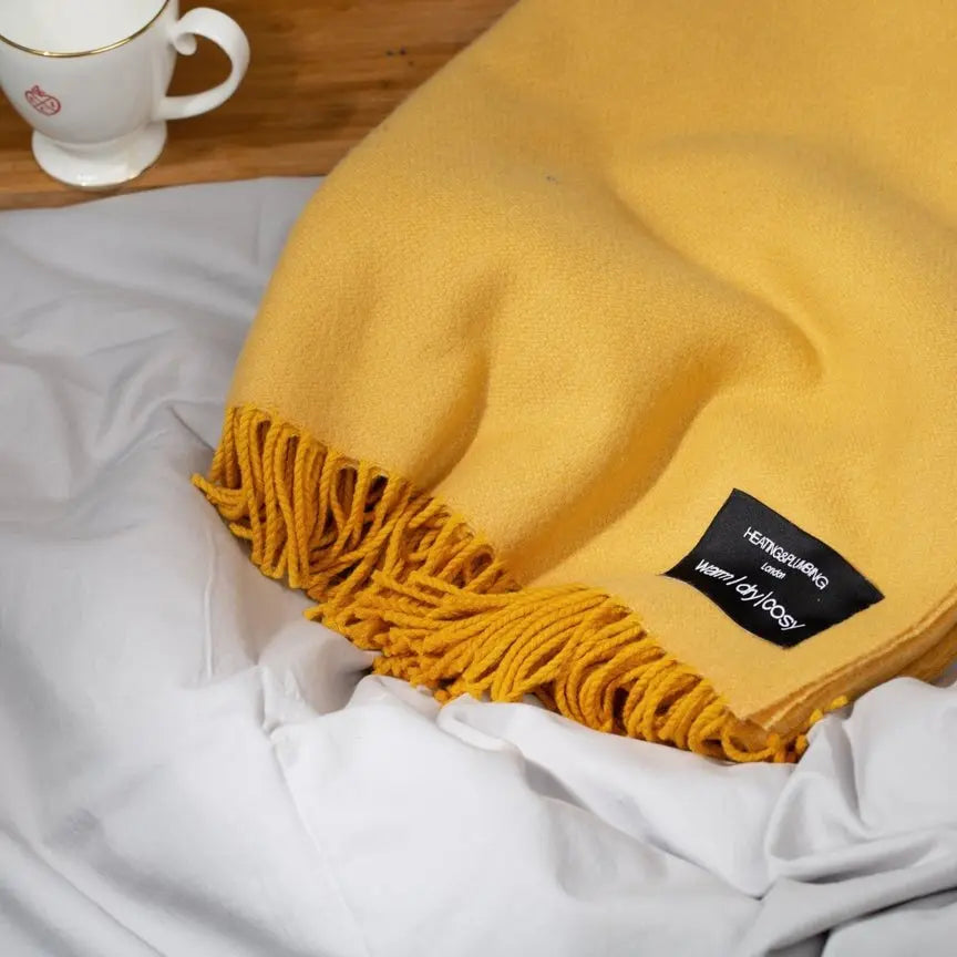 Yellow-Blankets-Throws Myza