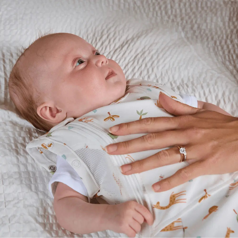 0.5 Tog Swaddle to Sleep Bag – Savannah Slumber Lightweight Purflo