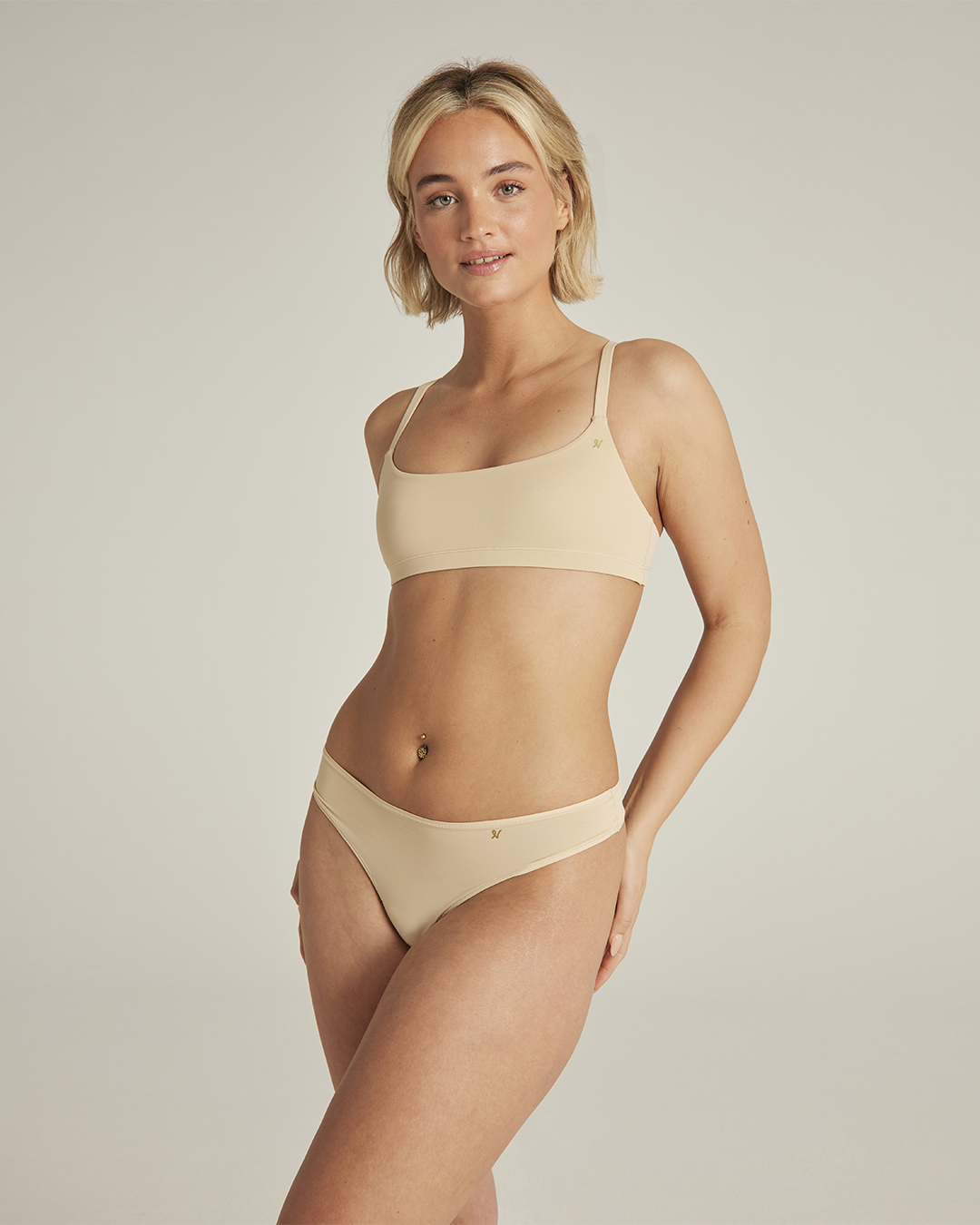 The Stretch Scoop Neck Bralette - Bare 01 Nudea