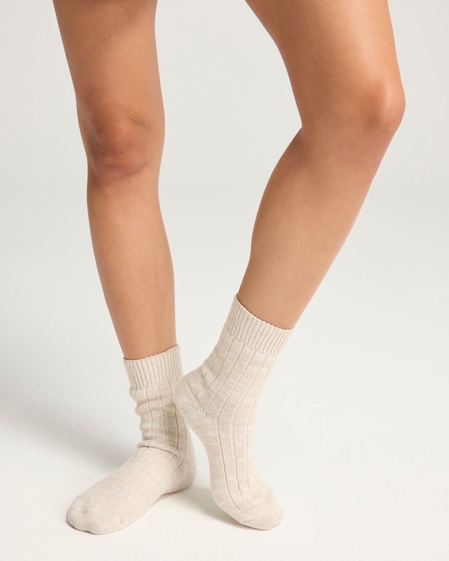 The Organic Cotton Socks 2 Pack - Black/Oatmeal Nudea