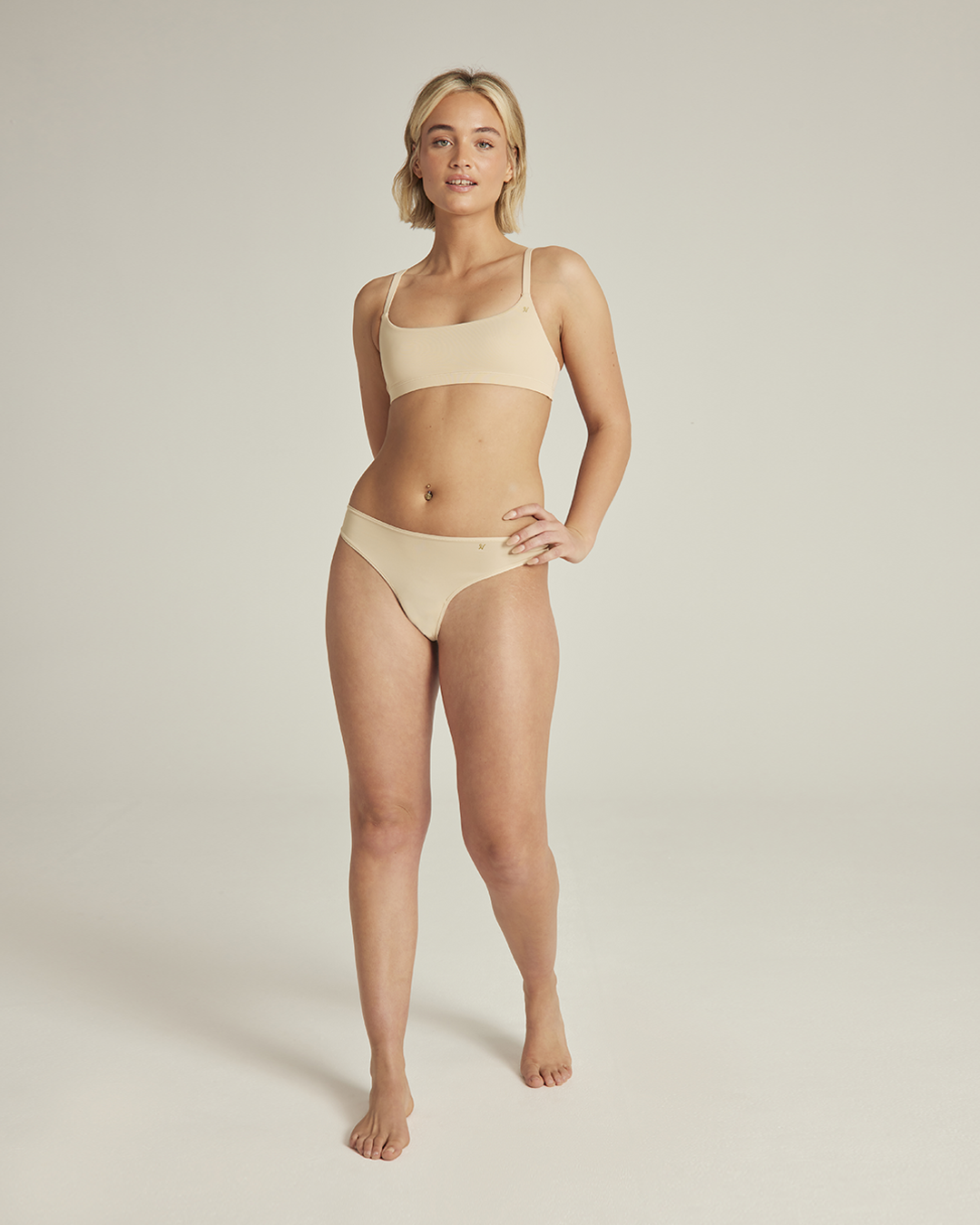 The Stretch Dipped Thong - Bare 01 Nudea
