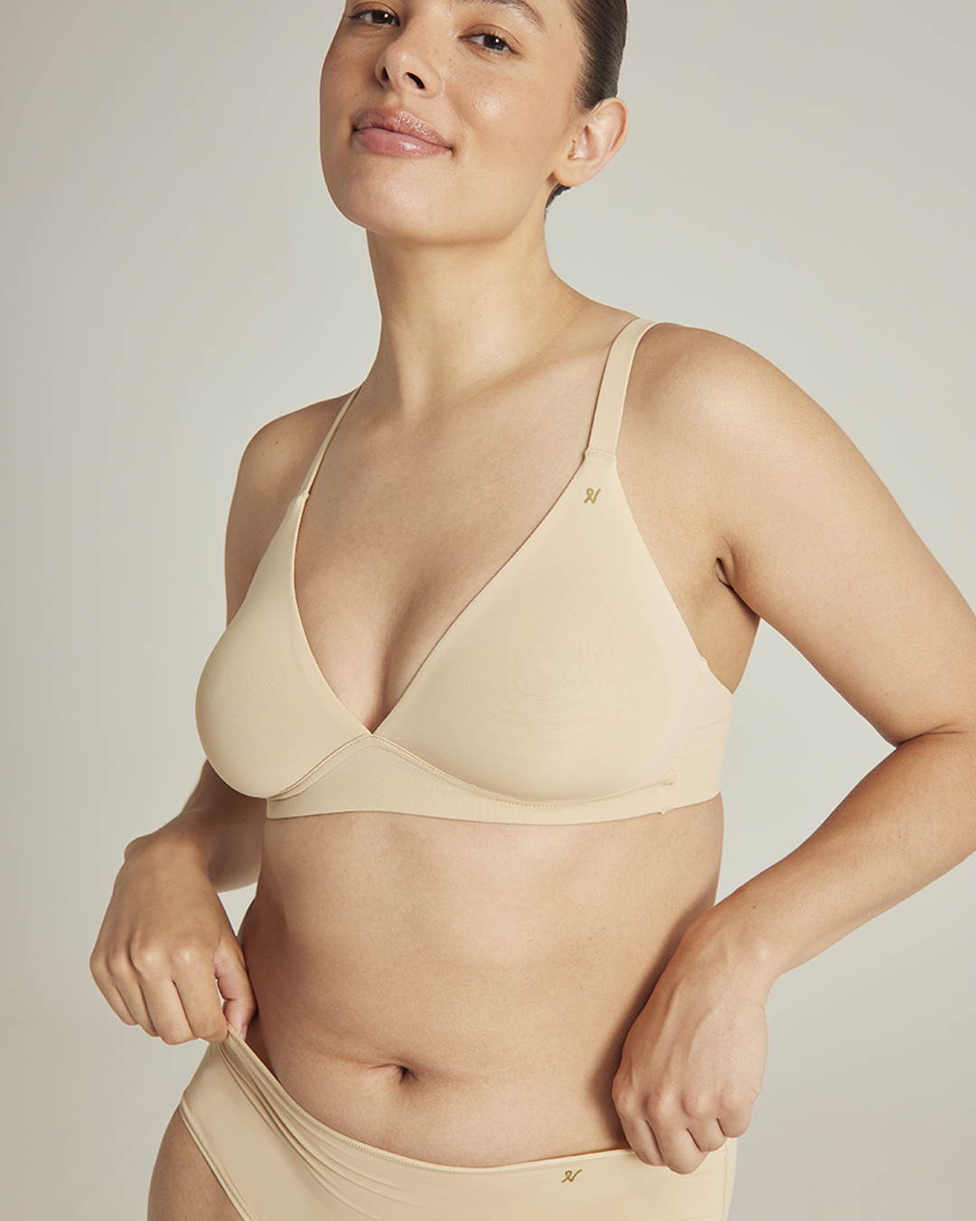 The Stretch Easy Does It Bralette - Bare 01 Nudea