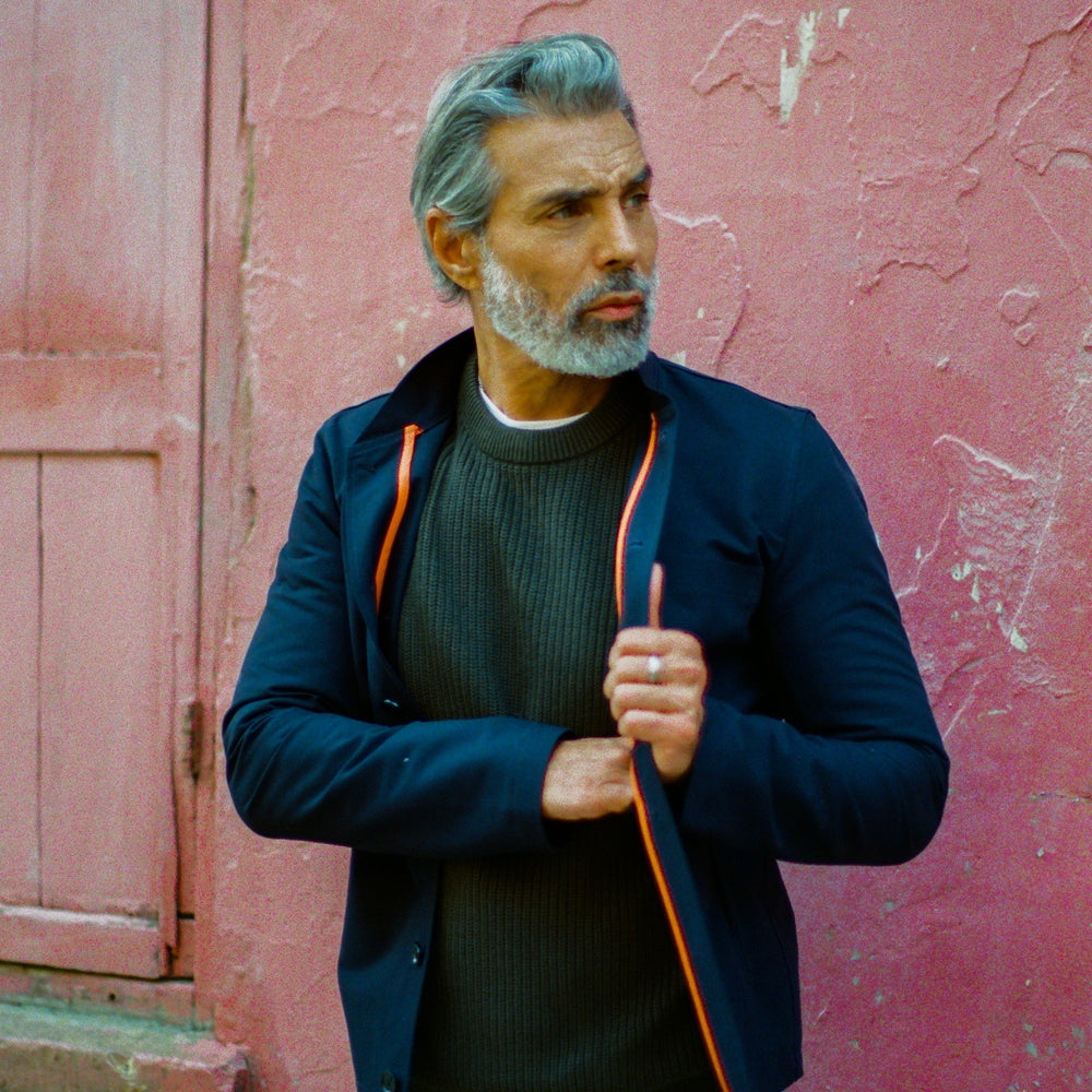 Aldgate Unlined Shacket - Navy Dx Wear London