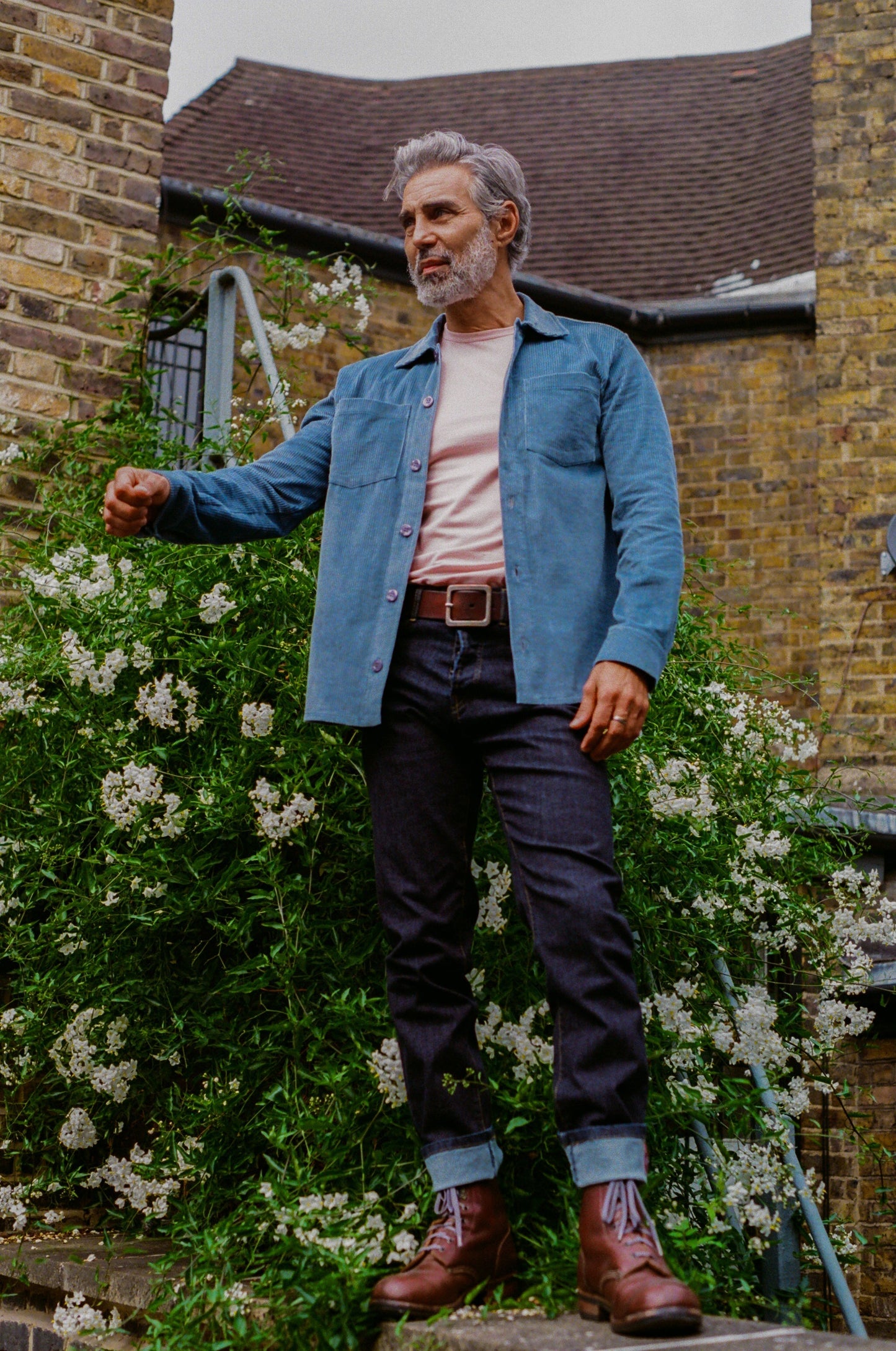 Bart Corduroy Overshirt - Blue Wear London