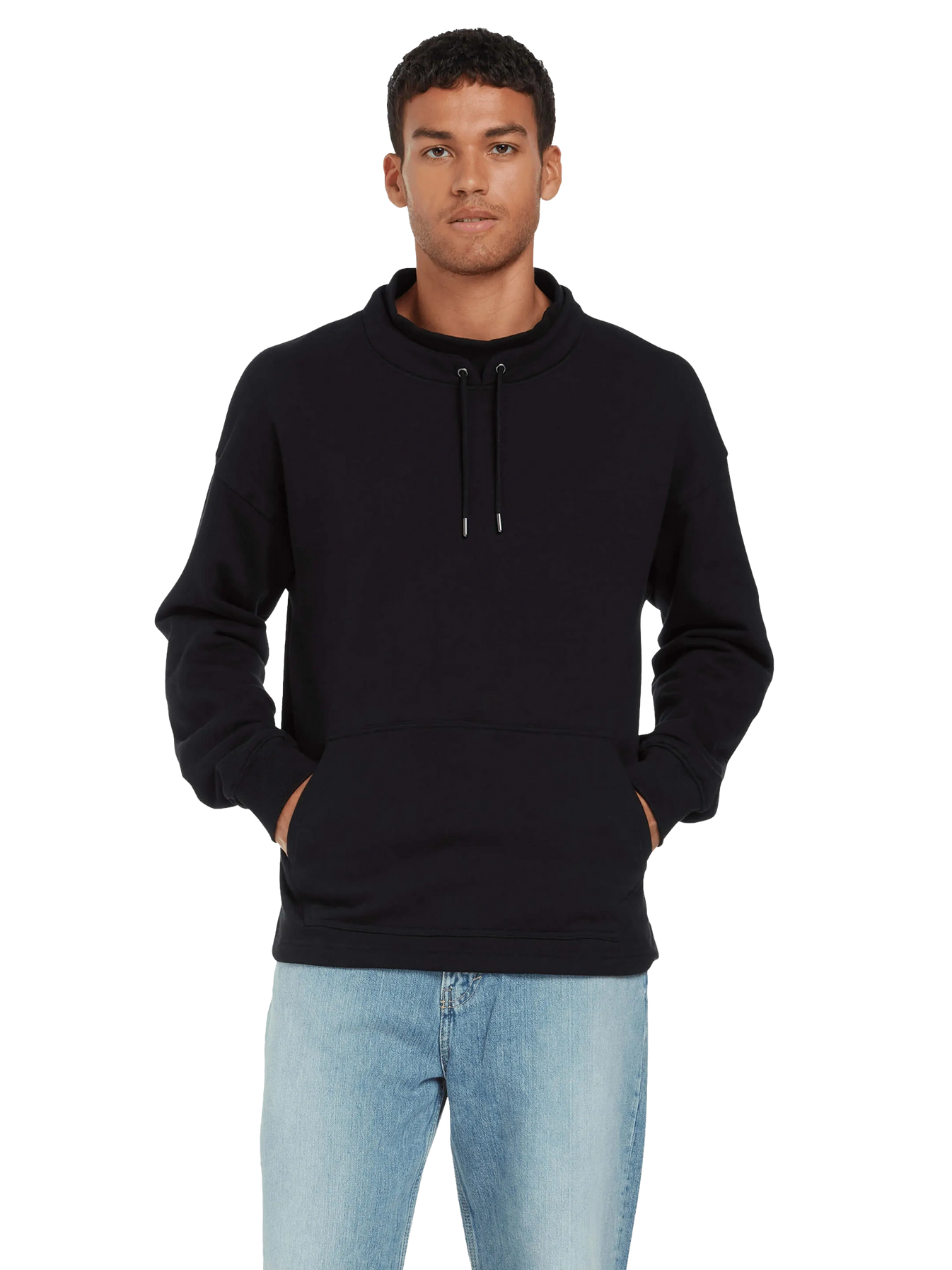 Organic Mock Neck Sweatshirt: Unisex Earth Wardrobe
