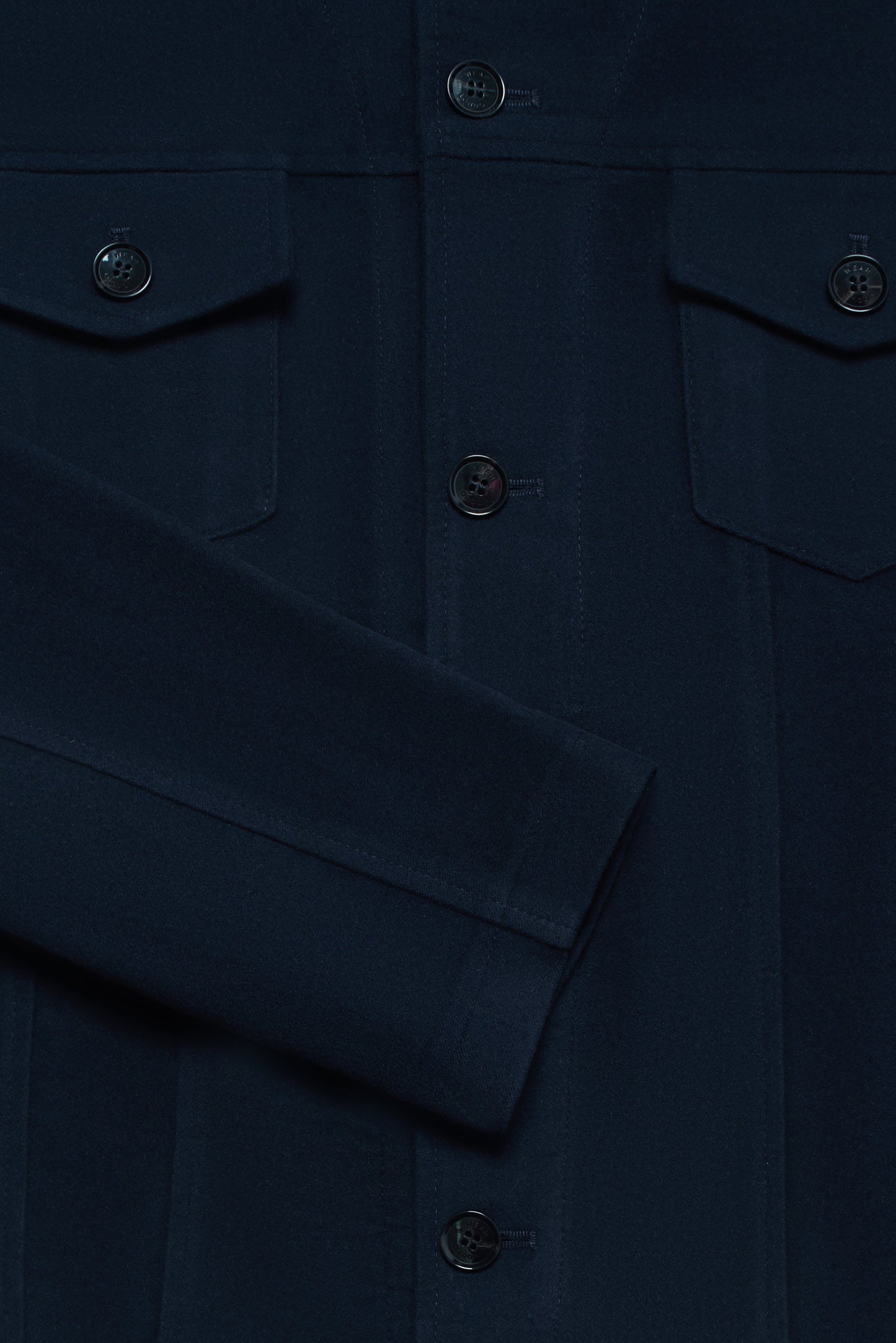 Vinny Western Jacket - Navy Moleskin Wear London