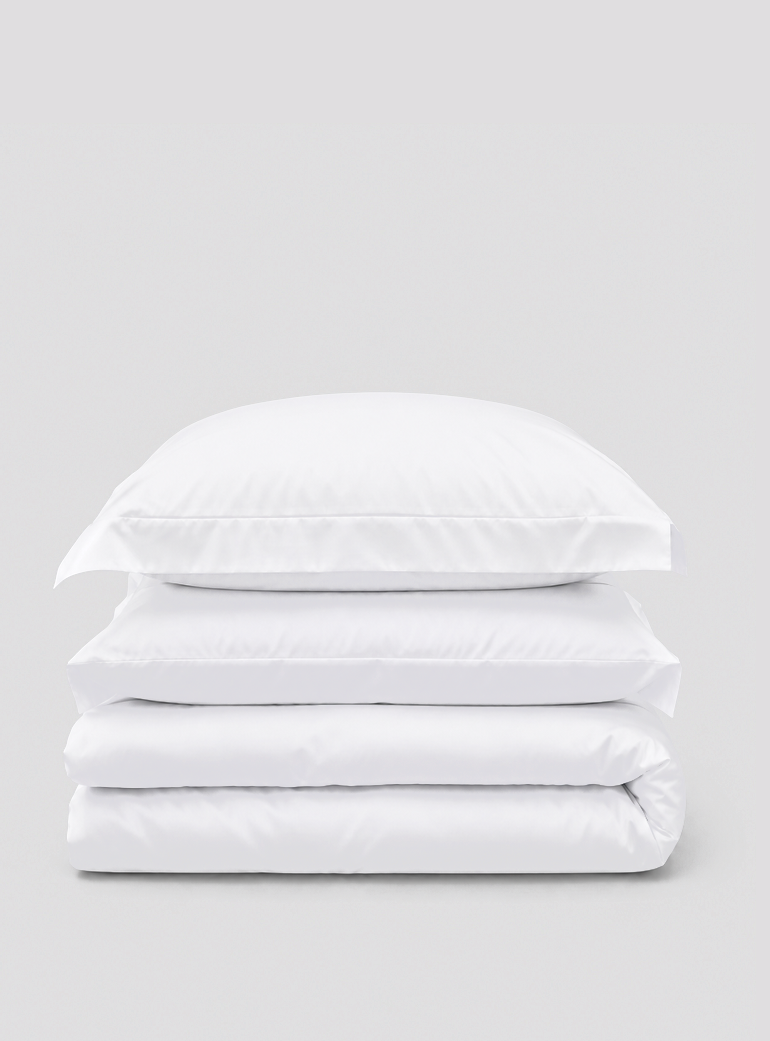Vivian White Cotton Bet Set Dormitory