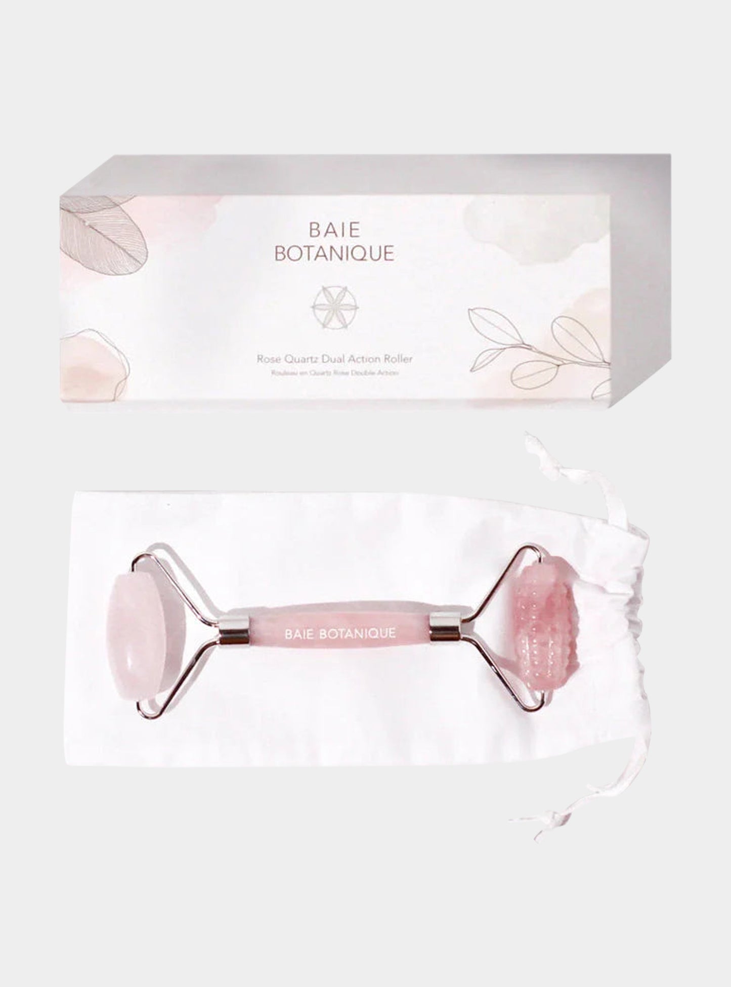 Rose Quartz Dual Action Roller Baie Botanique
