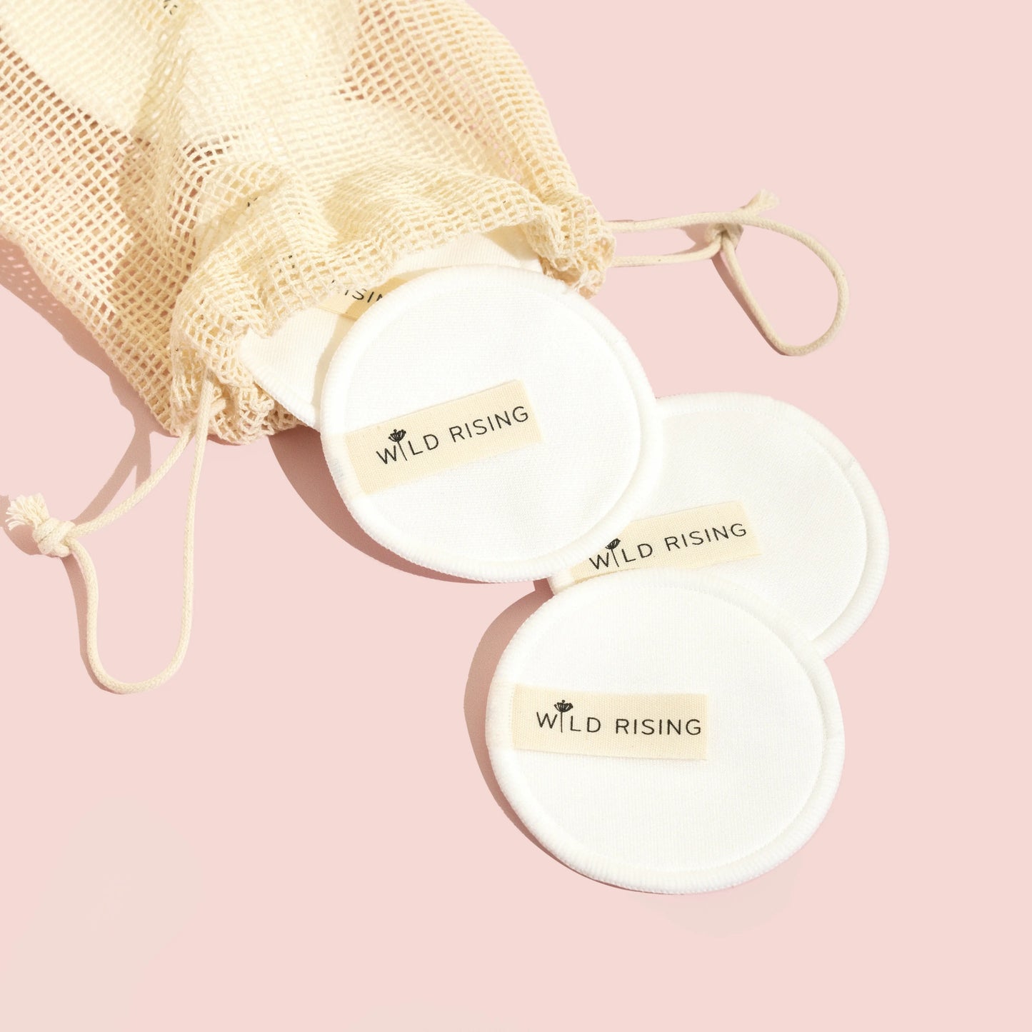 10 Organic Cotton Reusable Makeup Pads Wild Rising Skincare