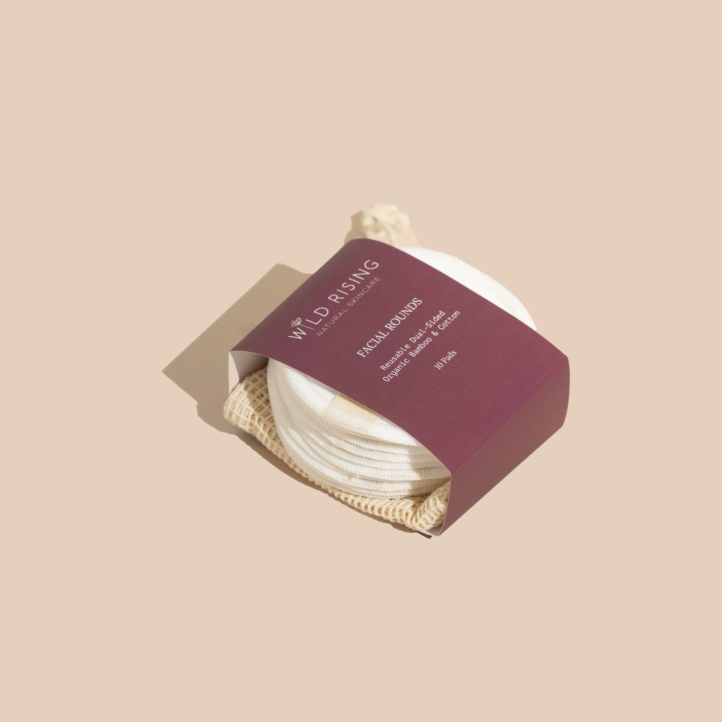 10 Organic Cotton Reusable Makeup Pads Wild Rising Skincare