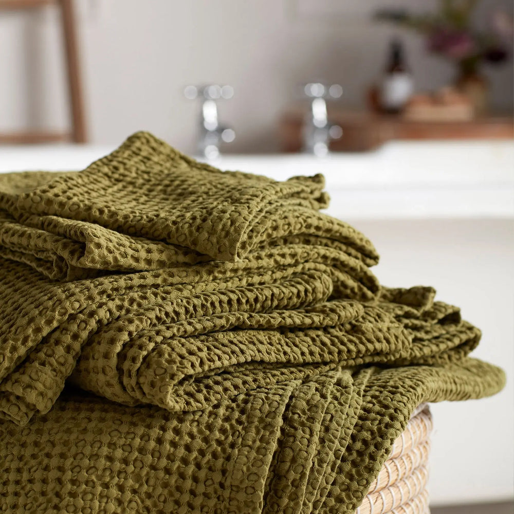100% Cotton Waffle Towels The Secret Linen Store