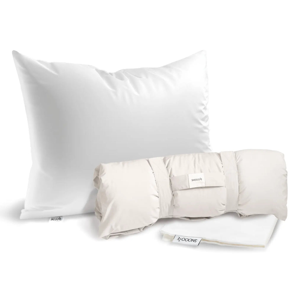 100% Goose Down Portable Full Size Pillow Snooozeworld