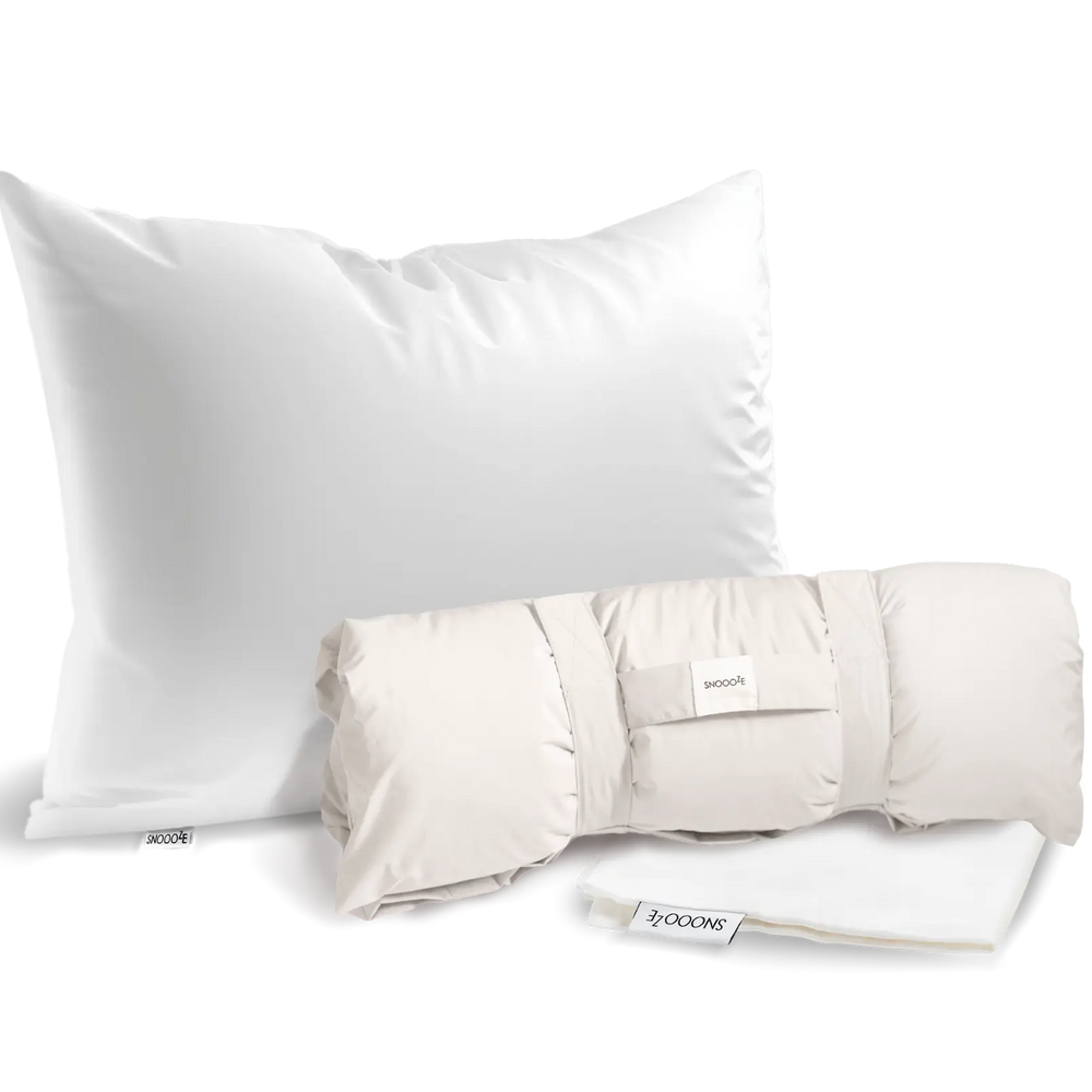 100% Goose Down Portable Full Size Pillow Snooozeworld