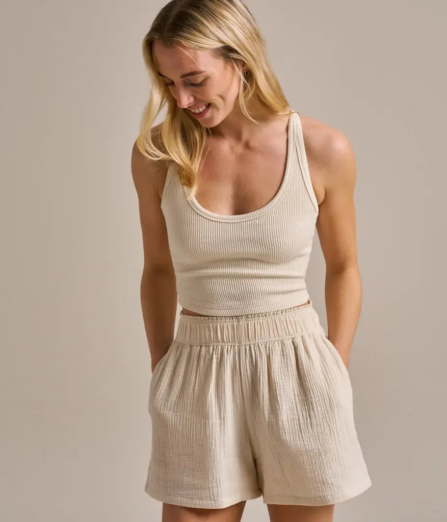 100% Organic Cotton Gauze Shorts - Various Colours BAM Clothing