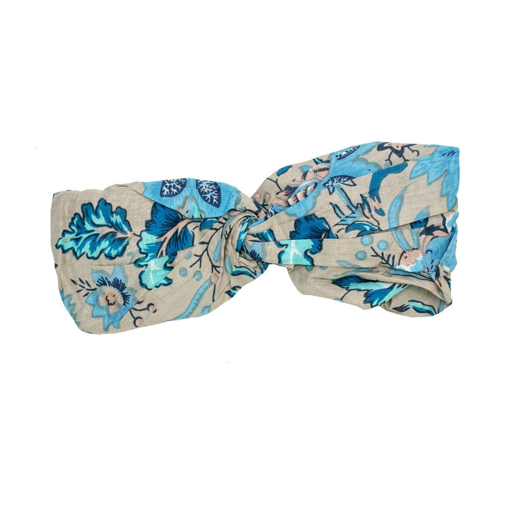 Indigo Lotus Cotton Hair Scarf inara