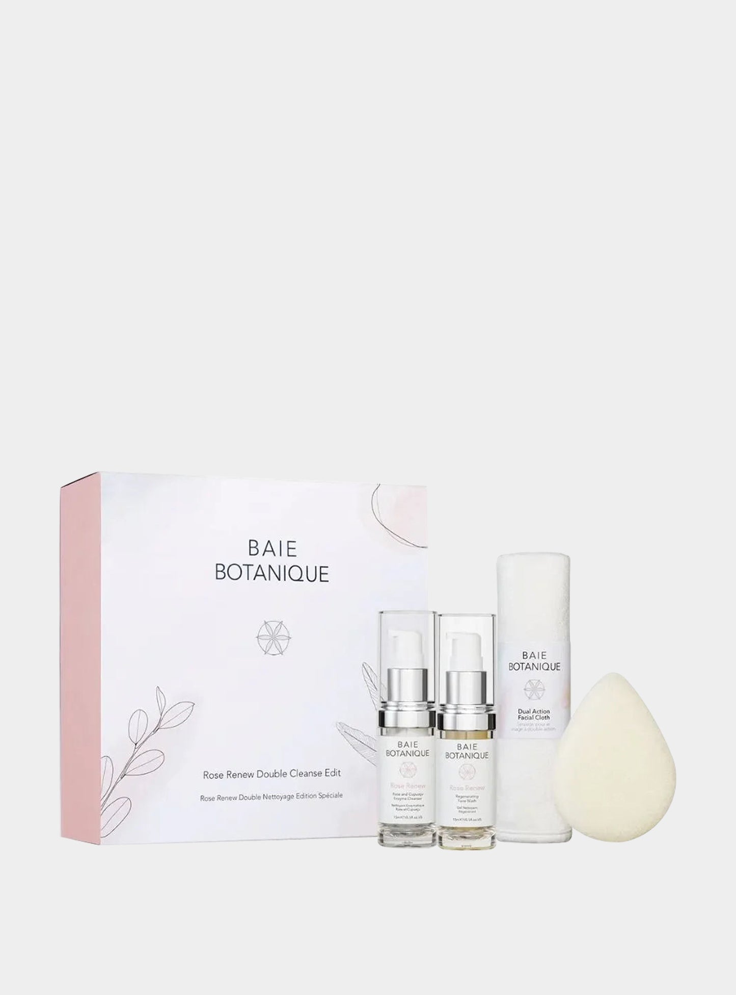 Rose Renew Double Cleanse Edit Baie Botanique