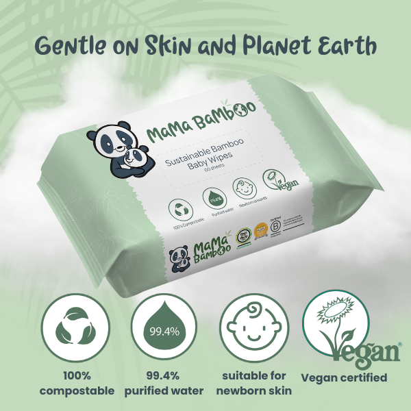 Sustainable Baby Wipes Mama Bamboo