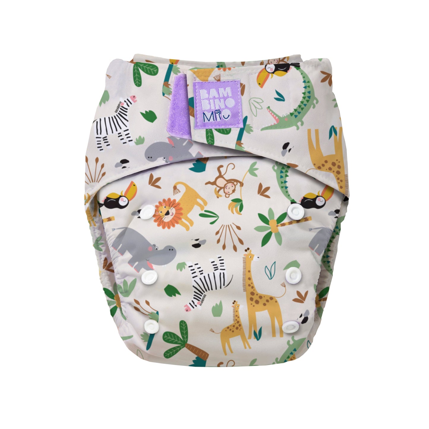 Revolutionary Reusable Nappy in Safari Squad Bambino Mio (UK)