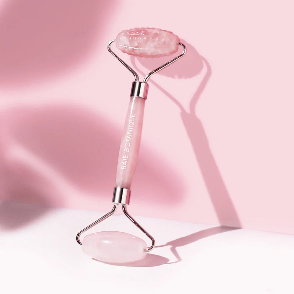 Rose Quartz Dual Action Roller Baie Botanique