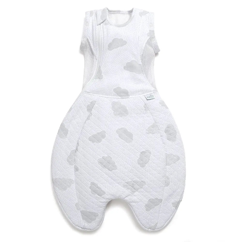 2.5 Tog Swaddle to Sleep Bag Cotton Clouds Purflo