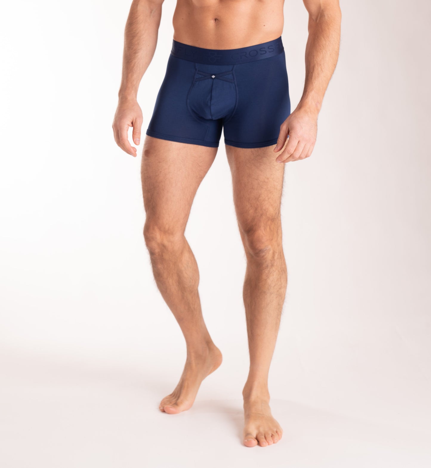 3-pack: IKON Men's 3" Trunks - Navy Crossfly