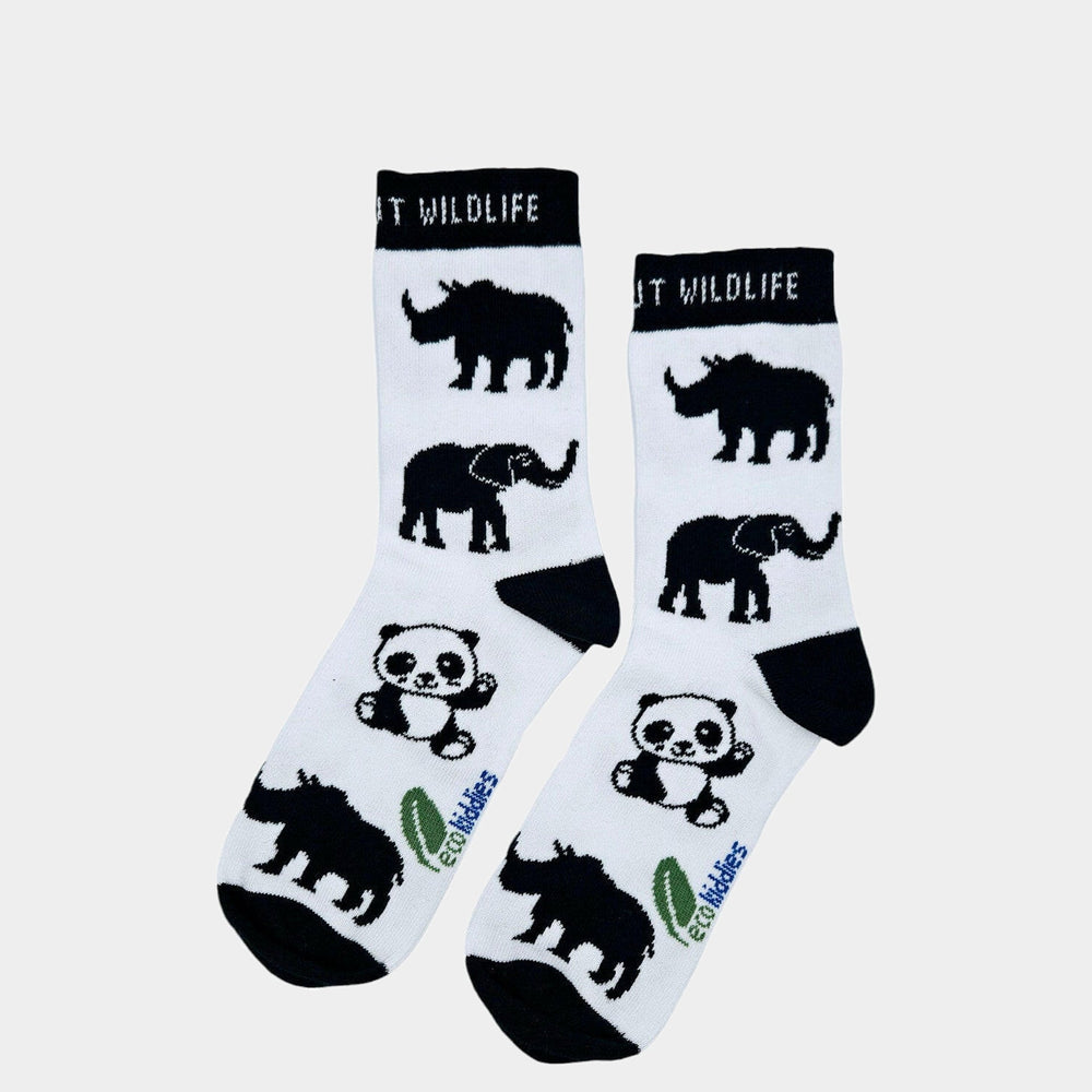Wild About Wildlife Organic Cotton Kids Socks Eco Kiddies