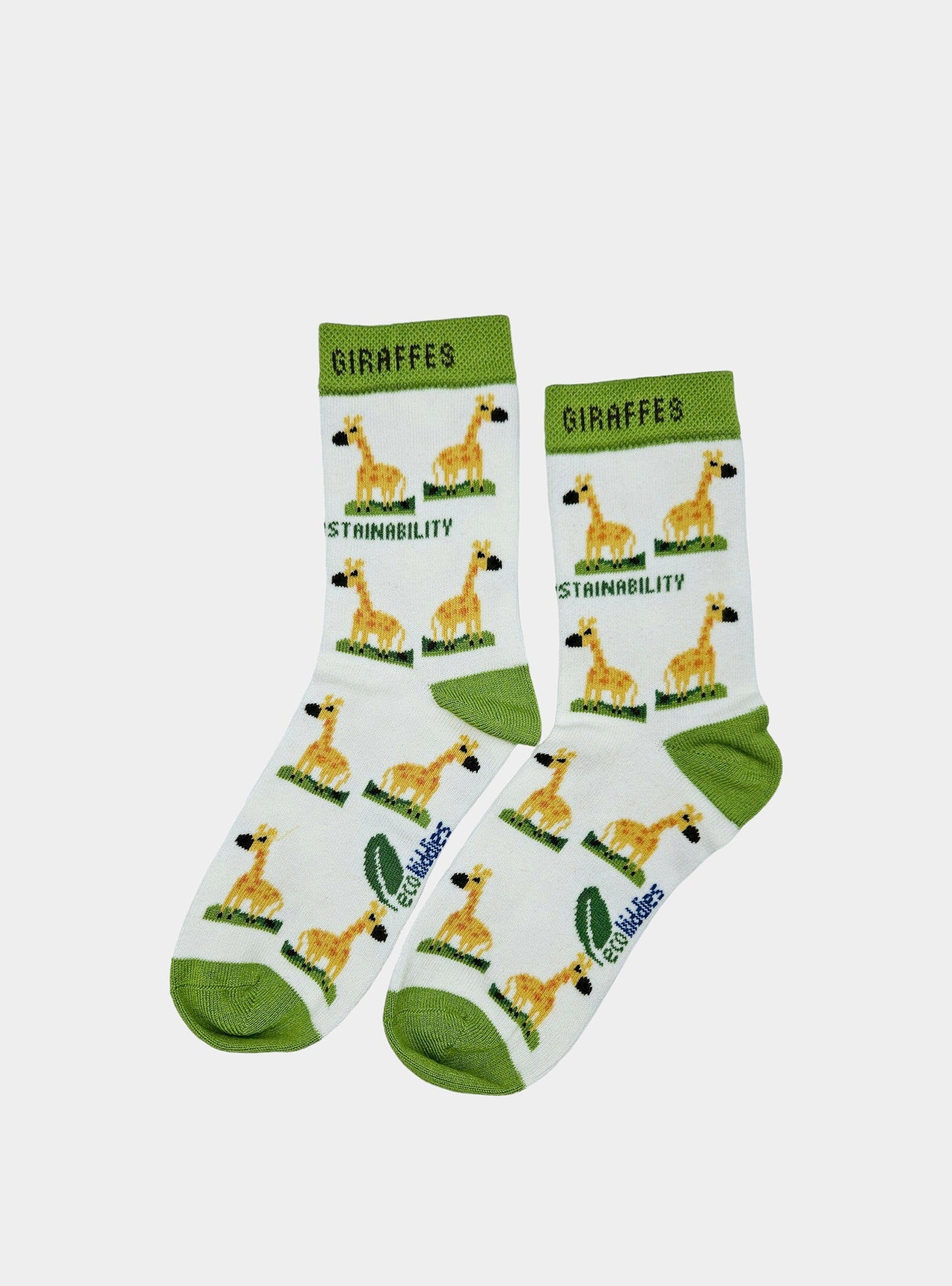 Grinning Giraffe Organic Cotton Kids Socks Eco Kiddies