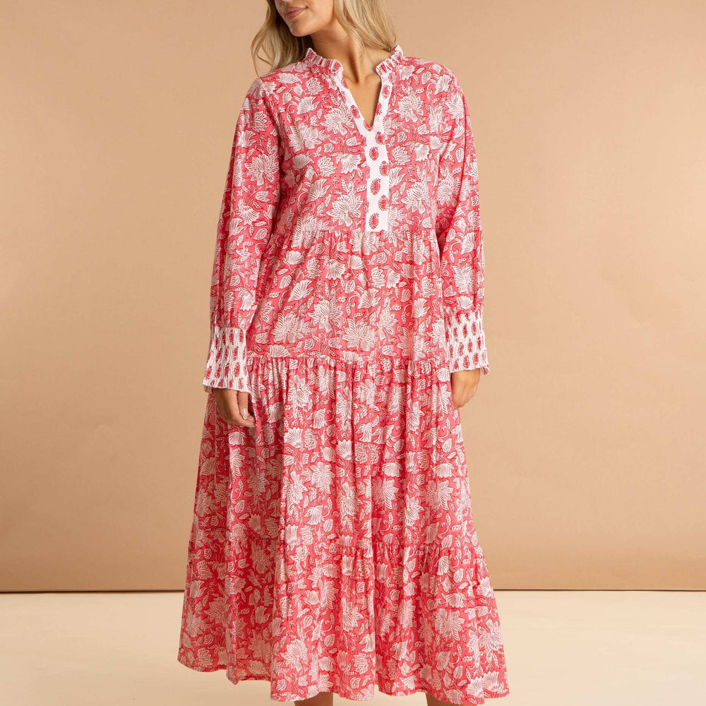 Peony Paisley Cotton Dress inara