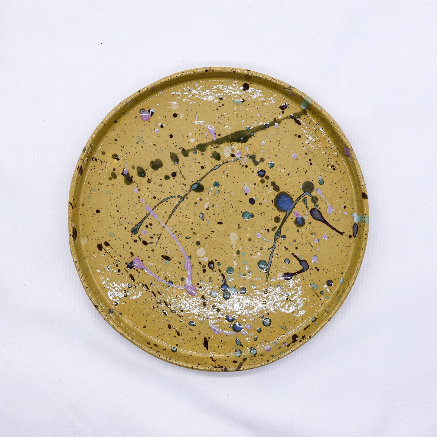 23 cm Oliva Stoneware Handmade Ceramic Dinner Plate Ribera Handmade Ceramics