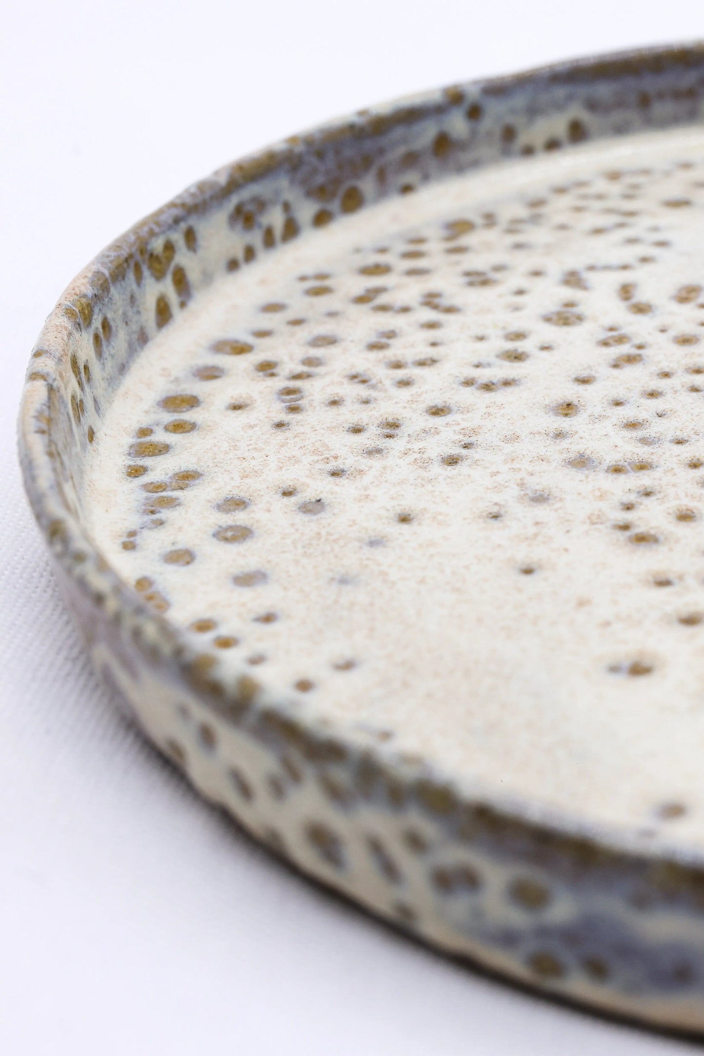 23 cm Saltfoam Stoneware Handmade Ceramic Dinner Plate Ribera Handmade Ceramics