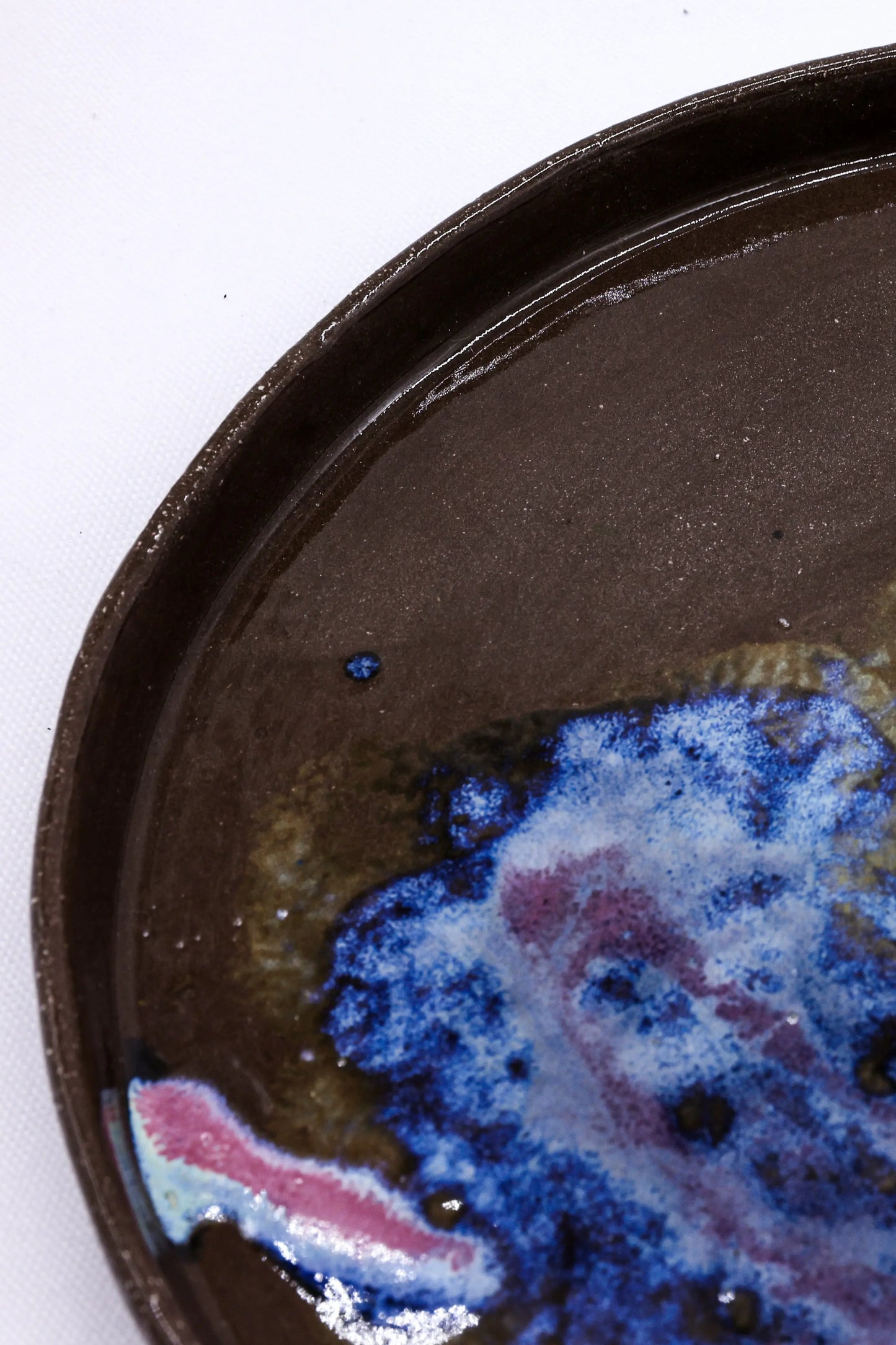 27 cm Nebula Smoked Grey Large Stoneware Handmade Ceramic Dinner Plate Ribera Handmade Ceramics