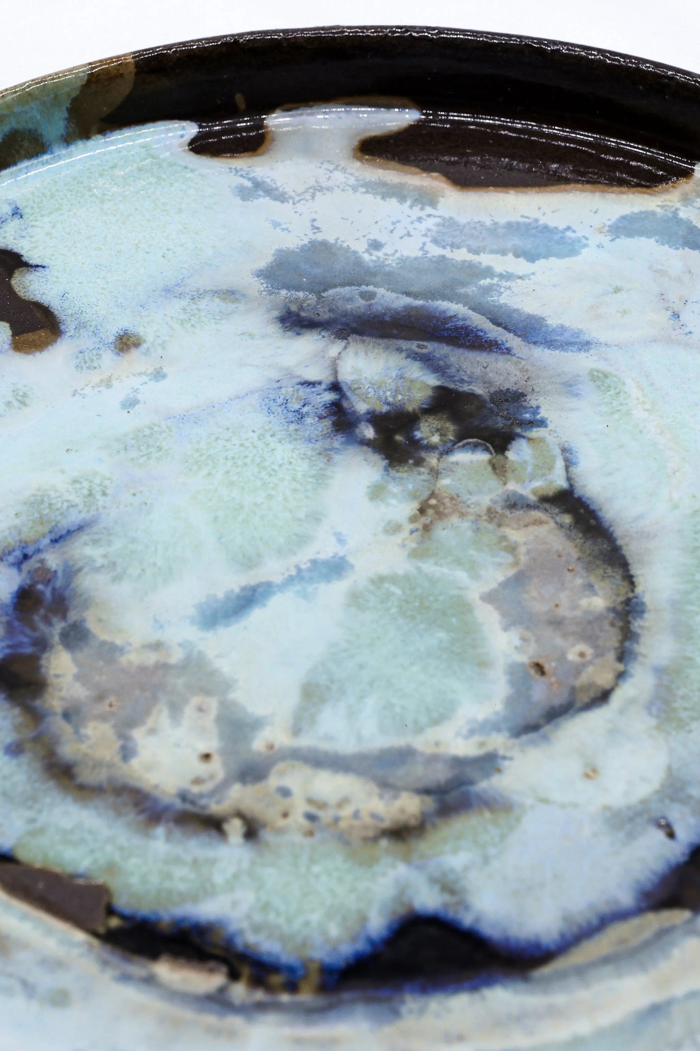 27 cm Tidepool Smoked Grey Large Stoneware Handmade Ceramic Dinner Plate Ribera Handmade Ceramics