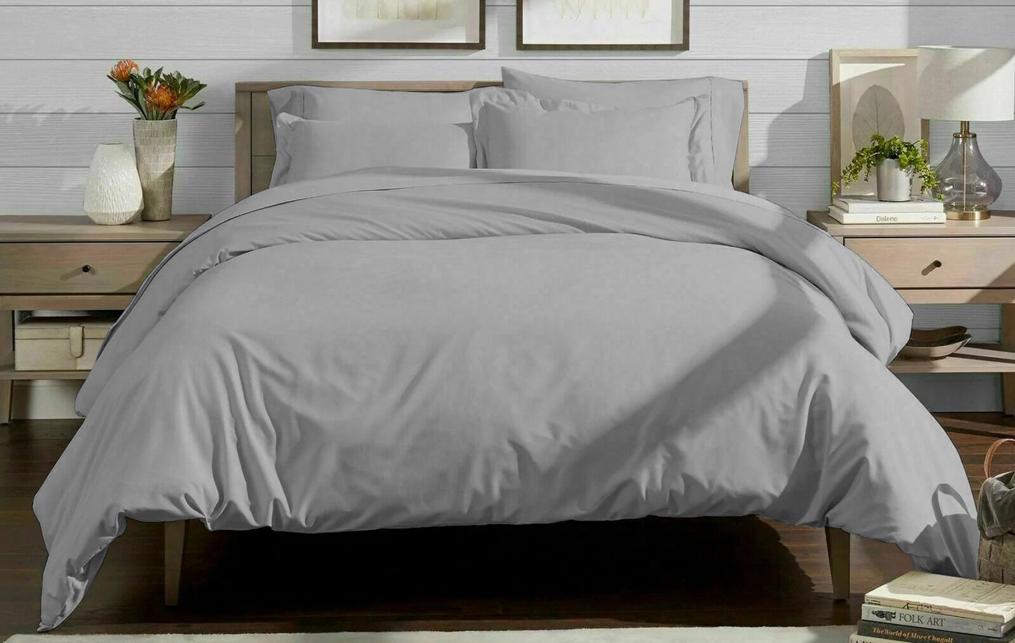 Bamboo Duvet Bed Set in Grey Euphoric Bedding