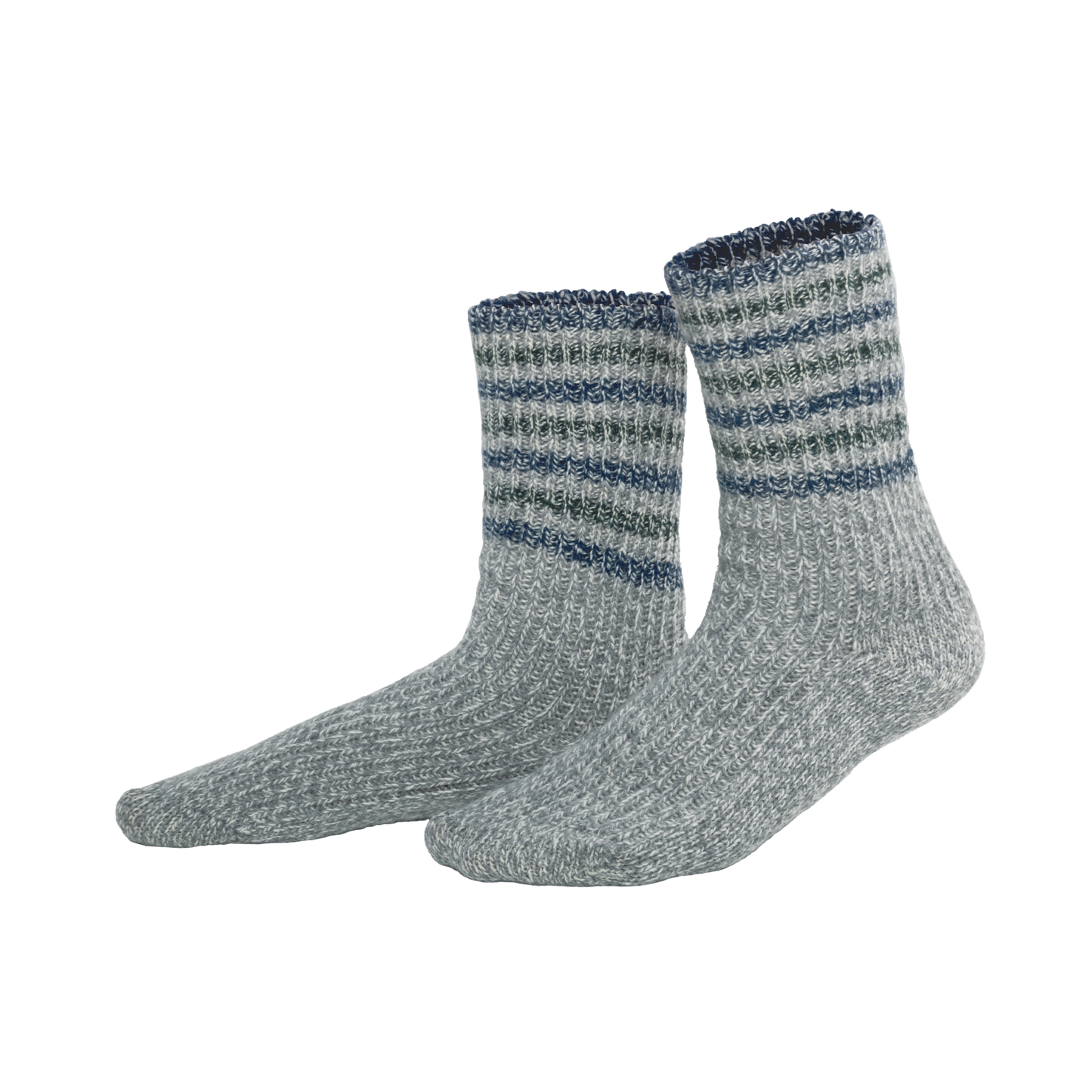 Organic Wool & Cotton Striped Socks Earth Wardrobe