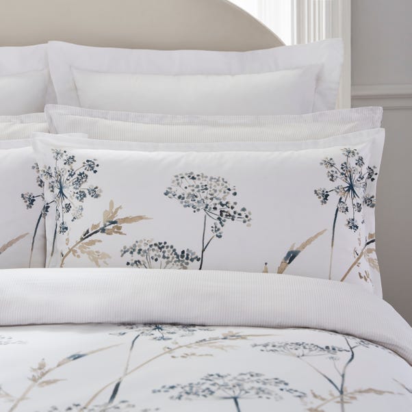 Natural Dorma Purity Meadow 100% Cotton Duvet Cover and Pillowcase Set Dunelm