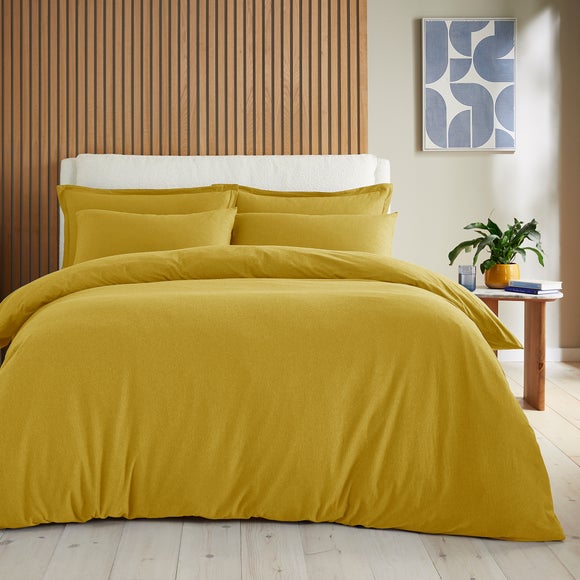 Elements 100% Cotton Jersey Plain Oxford Pillowcase​ - Ochre