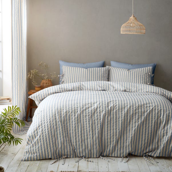 Pinapple Elephant Zanzibar Stripe Polycotton Duvet Cover & Pillowcase Set Dunelm