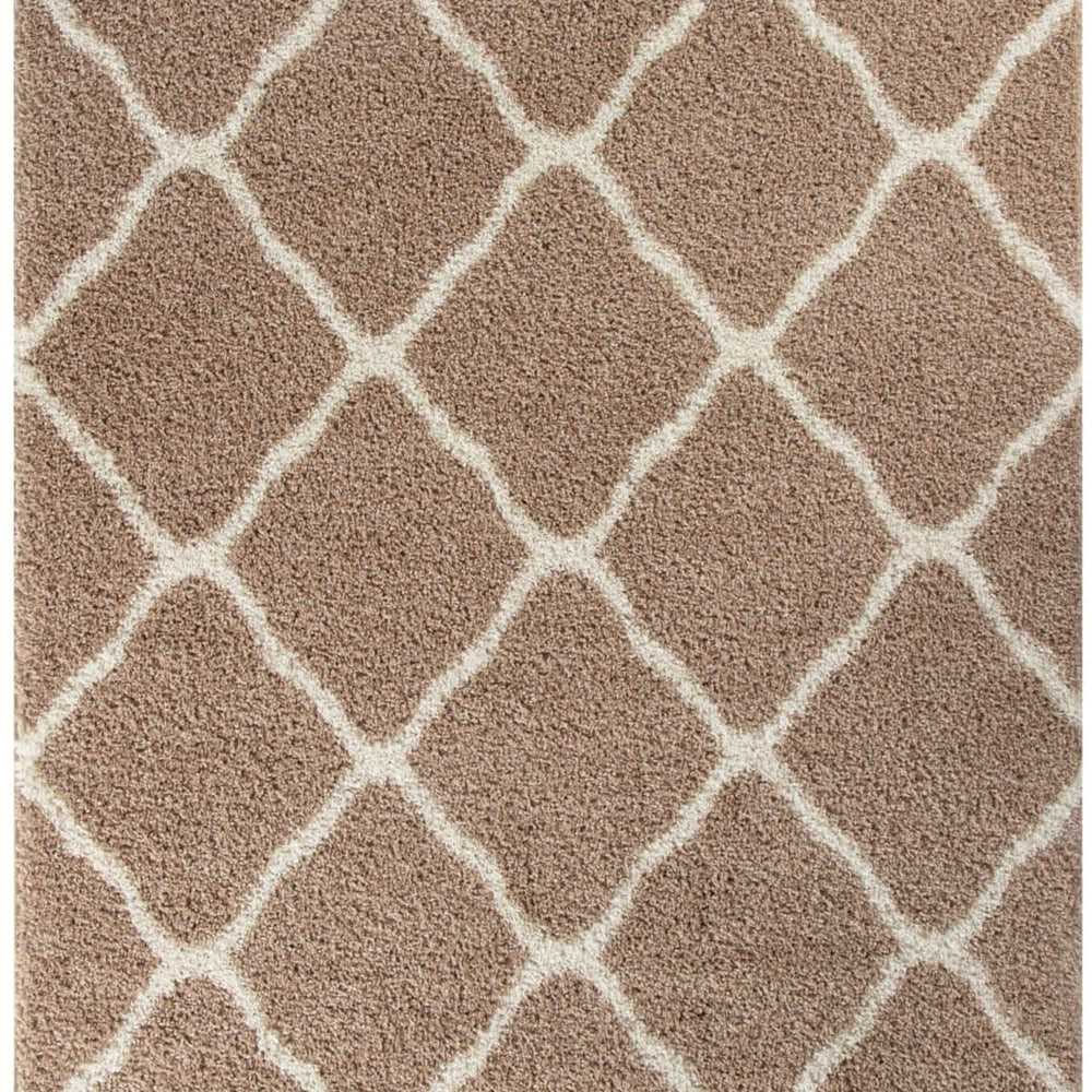 Moroccan Beige Shaggy Rug | 720 The Rugs
