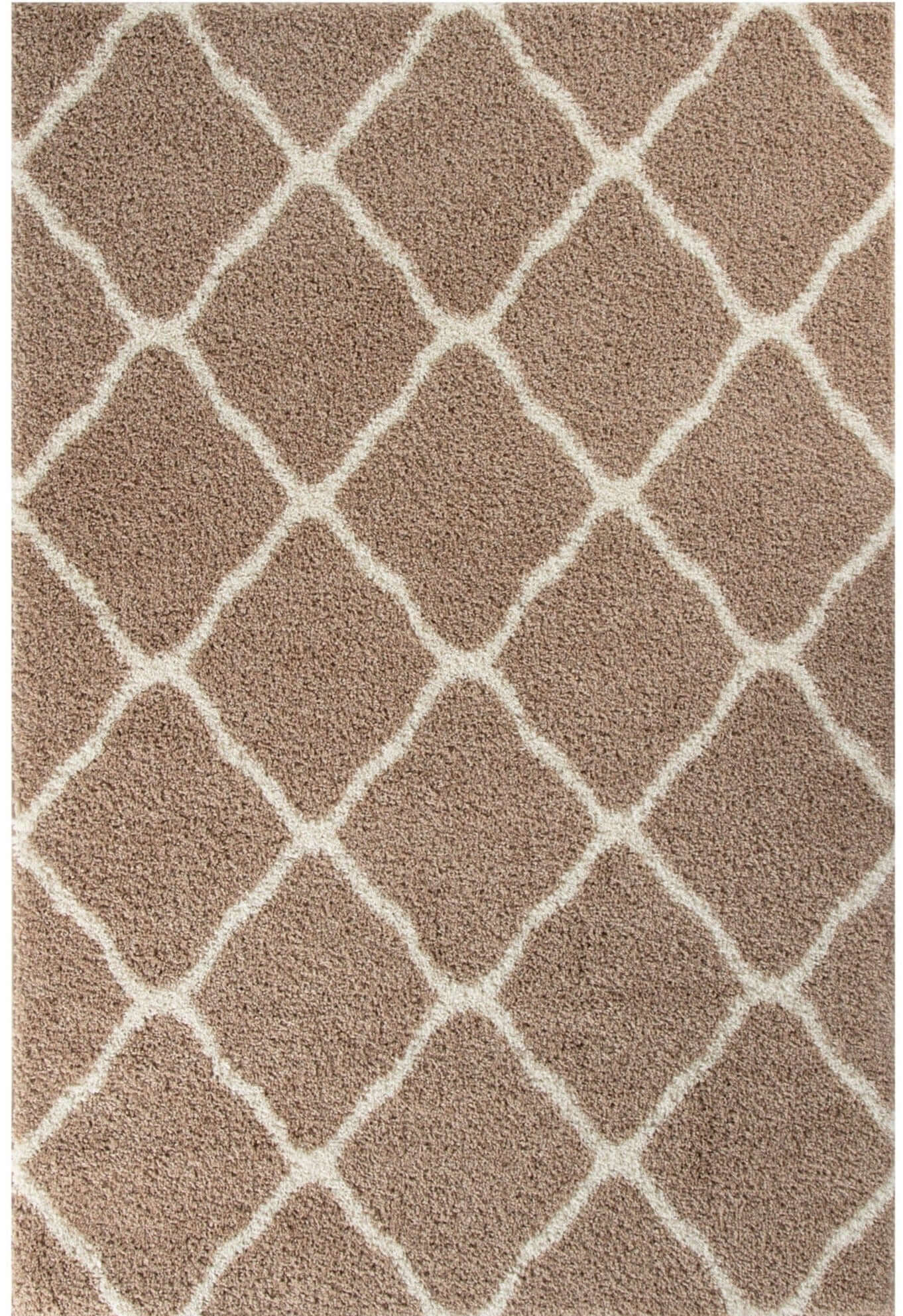Moroccan Beige Shaggy Rug | 720 The Rugs