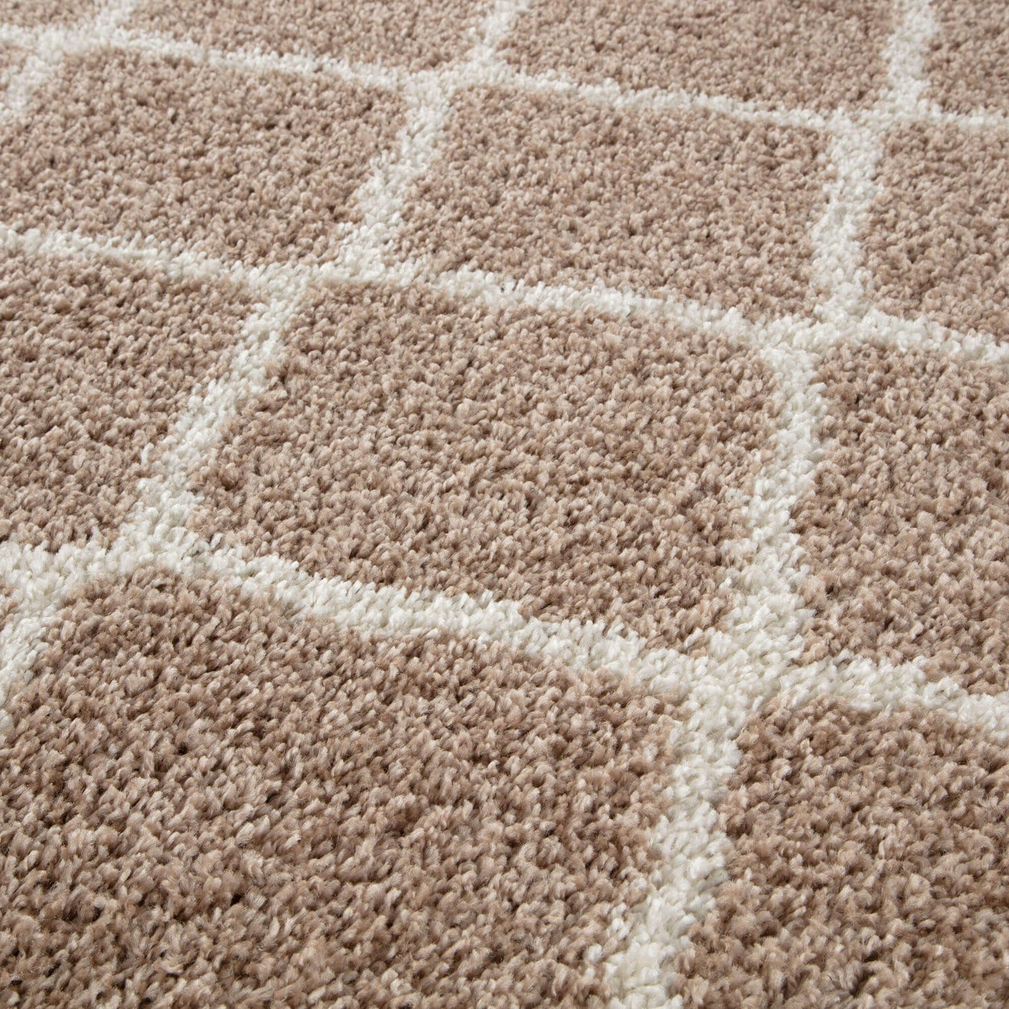 Moroccan Beige Shaggy Rug | 720 The Rugs