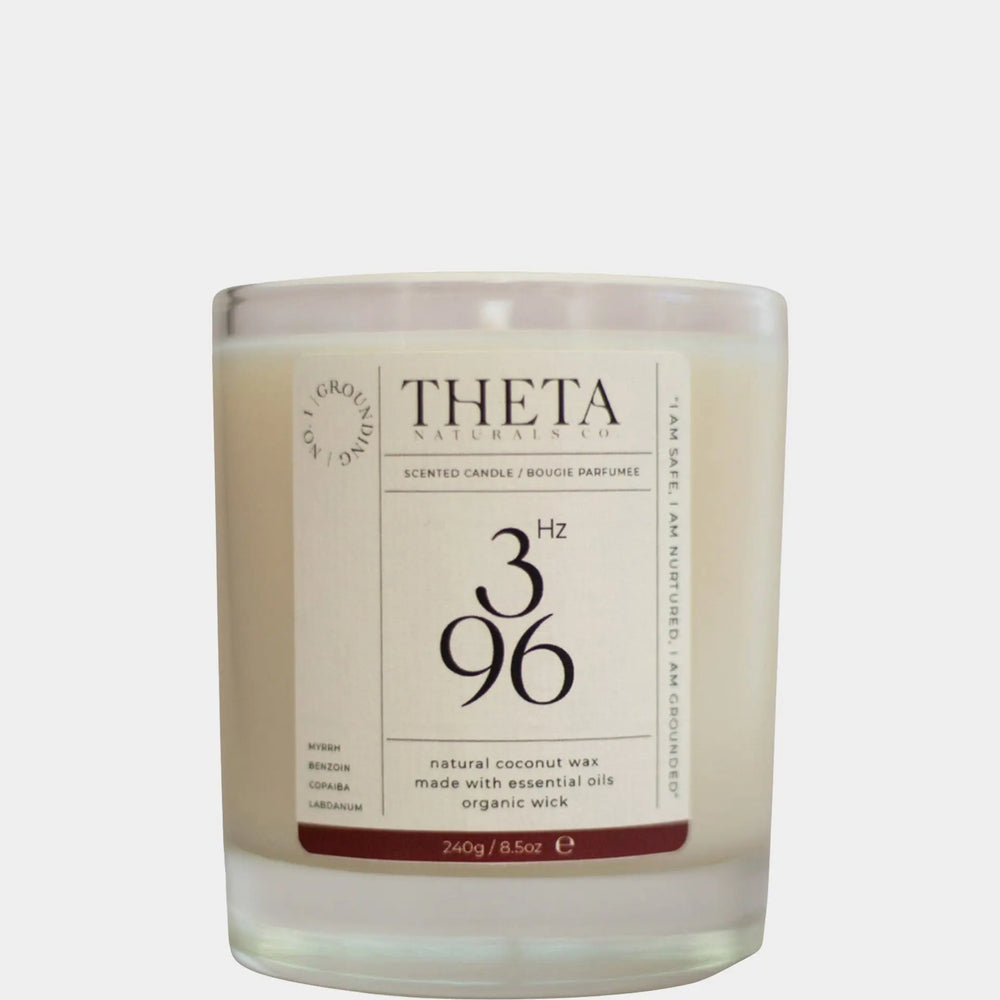 396Hz Grounding Candle - Root Chakra Theta Naturals Co